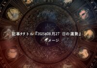 2025年08月27日の運勢