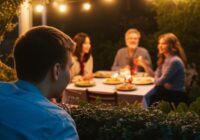 隣の晩ごはん、覗いたら